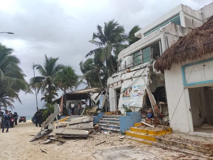 explosión Playa del Carmen